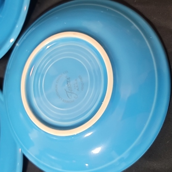 Flat Cup & Saucer Set Fiesta Peacock (Intro 2005) by HOMER LAUGHLIN - Picture 4 of 6